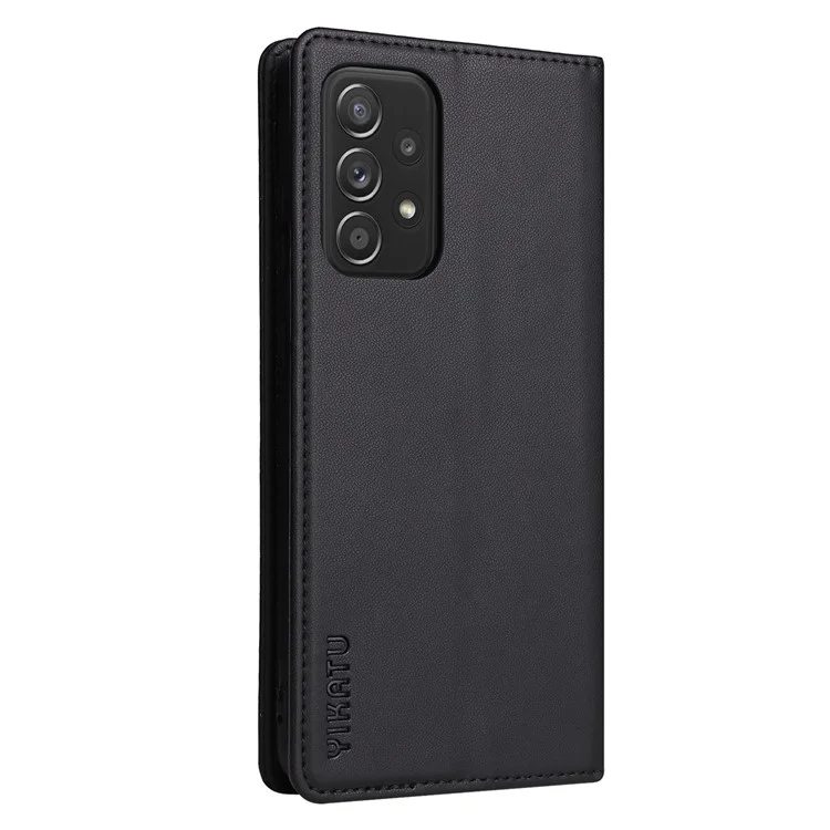 Yikatu YK- 001 Per Samsung Galaxy A32 4G (versione Ue), Protezione PU Full Protection PU Phellet Cagliamento Chiusa Magnetic - Nero