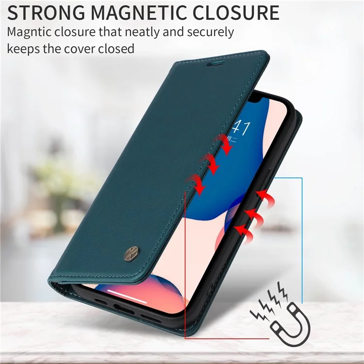 YIKATU YK- 001 для Samsung Galaxy A53 5G Magnetic Auto Closing PU Leather TPU Shockproof Phone Case with Wallet Stand - Green