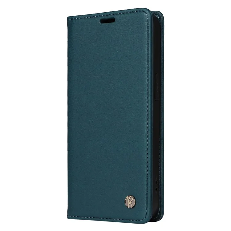YIKATU YK- 001 для Samsung Galaxy A53 5G Magnetic Auto Closing PU Leather TPU Shockproof Phone Case with Wallet Stand - Green