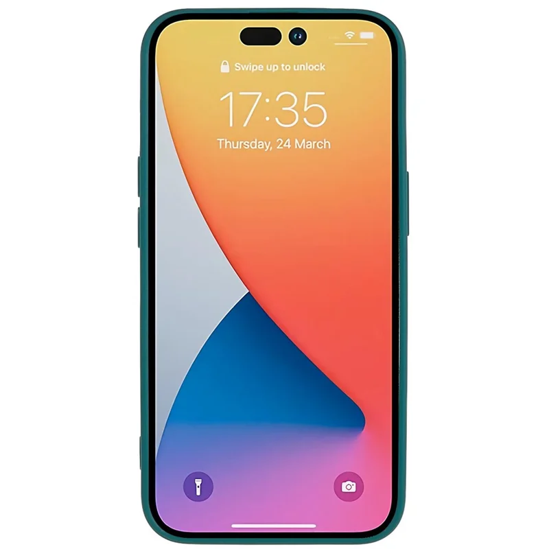 Precise Cutout Anti-Drop Case for iPhone 14 6.1 inch Protective Phone Case Shockproof TPU Phone Cover - Army Green