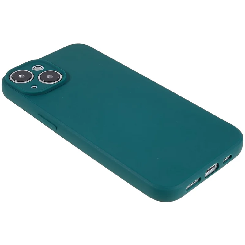 Precise Cutout Anti-Drop Case for iPhone 14 6.1 inch Protective Phone Case Shockproof TPU Phone Cover - Army Green