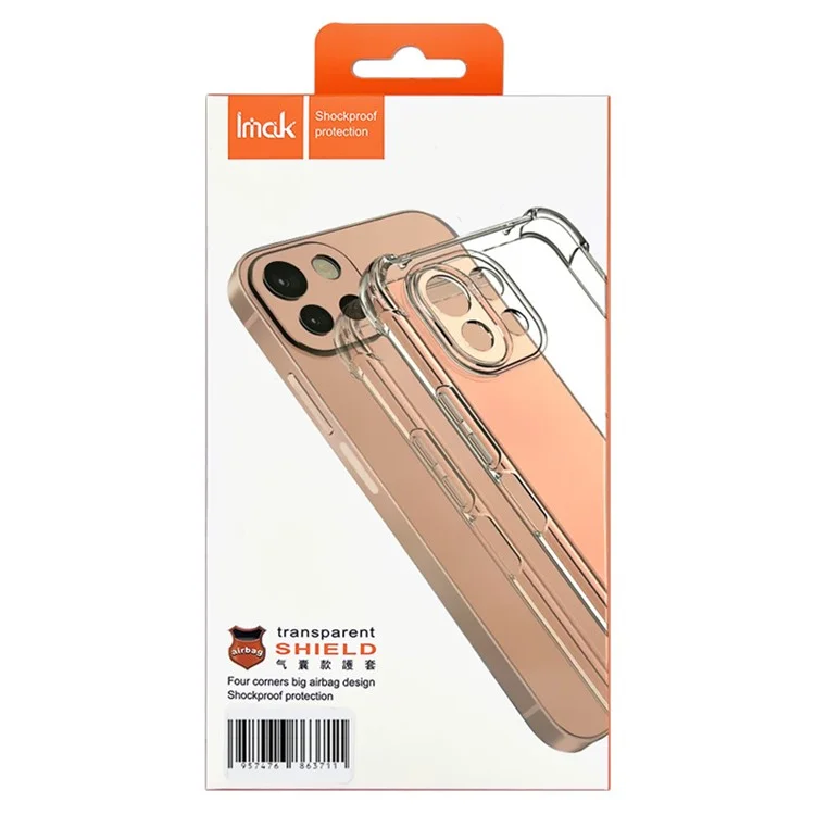 IMAK Pour OnePlus Ace Pro 5G / 10T 5G Étui téléphone à coussin d'air anti-chute HD Clair Anti-rayure Housse TPU - Transparent