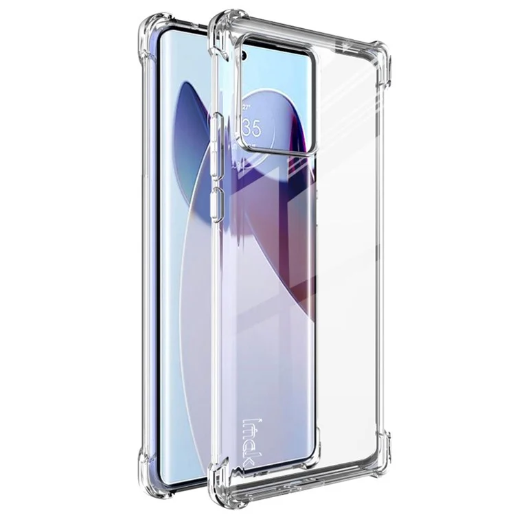 IMAK pour Motorola Moto X30 Pro 5G / Edge 30 Ultra 5G Coque de protection en TPU transparente anti-chute - Protection à coussin d'air aux coins du téléphone - Transparent