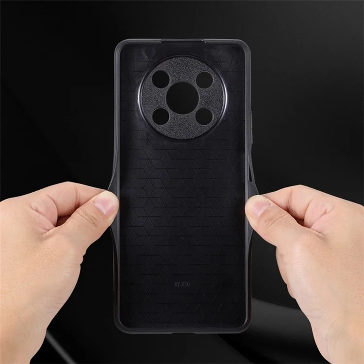 Azns For Honor X9 5g / X30 5G / Magic4 Lite 5G Защитный Корпус Против Обстановки PU Кожаная Покрытие TPU Phone Cople - Коричневый
