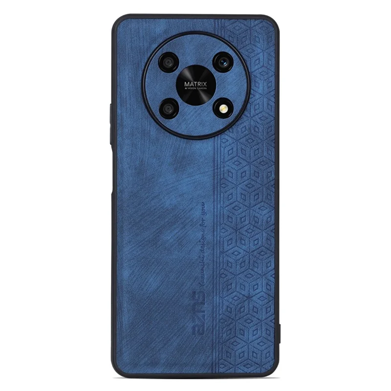 AZNS For Honor X9 5G / X30 5G / Magic4 Lite 5G Protective Case Anti-fall PU Leather Coated TPU Phone Cover - Blue