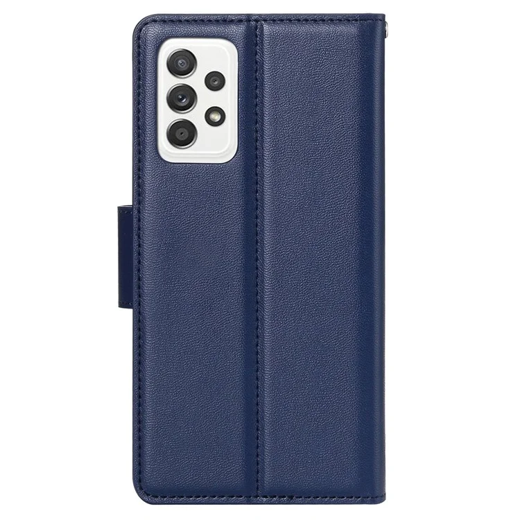 HANMAN Mill Series para Samsung Galaxy A52 4G / 5G / A52s 5G Funda Billetera de Piel de Imitación con Soporte, Cierre Magnético y Protección Antichoque - Oro Rosa