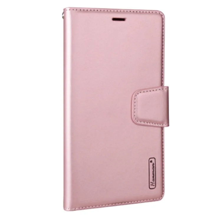 HANMAN Mill Series para Samsung Galaxy A52 4G / 5G / A52s 5G Funda Billetera de Piel de Imitación con Soporte, Cierre Magnético y Protección Antichoque - Oro Rosa