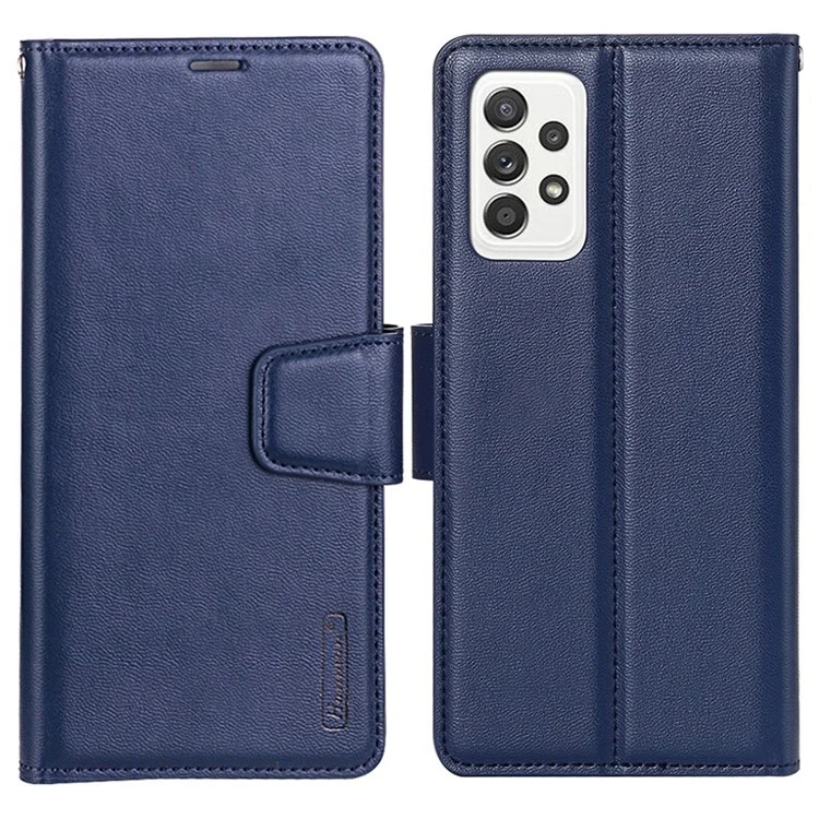 HANMAN Mill Series para Samsung Galaxy A52 4G / 5G / A52s 5G Funda Billetera de Piel de Imitación con Soporte, Cierre Magnético y Protección Antichoque - Oro Rosa