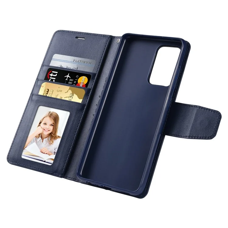 HANMAN Mill Series para Samsung Galaxy A52 4G / 5G / A52s 5G Funda Billetera de Piel de Imitación con Soporte, Cierre Magnético y Protección Antichoque - Oro Rosa