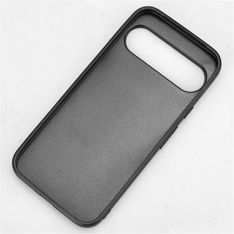 For Google Pixel 9 / Pixel 9 Pro Case Cowhide Texture Leather+TPU+PC Hybrid Phone Cover - Blue