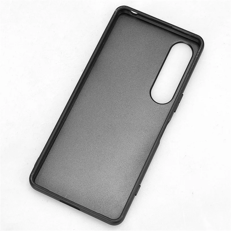 Para el caso del Sony Xperia 1 VI Pulsera Bucle de dedo Cubierta de teléfono de PC+TPU con revestimiento de cuero - Azul