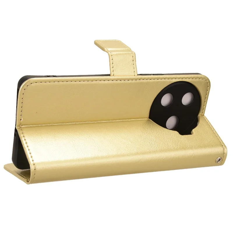 For TECNO Camon 30 Pro 5G CL8 Case Leather Phone Cover   - Gold