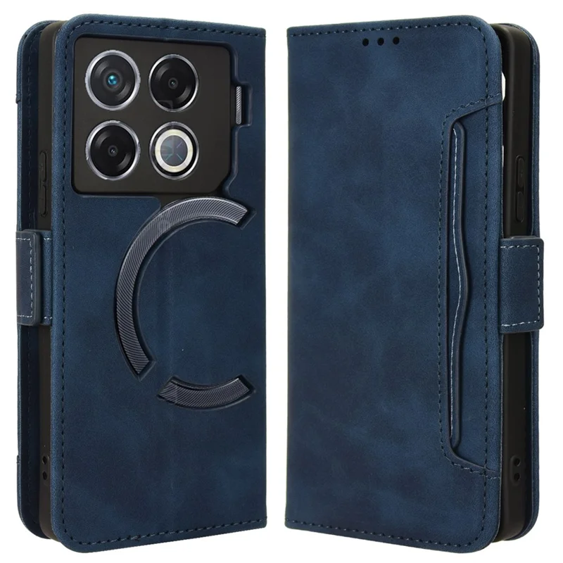 Для Infinix GT 20 Pro 5G / X6871 Чехол Несколько слотов для карт Кожаный бумажник Чехол для телефона - Синий