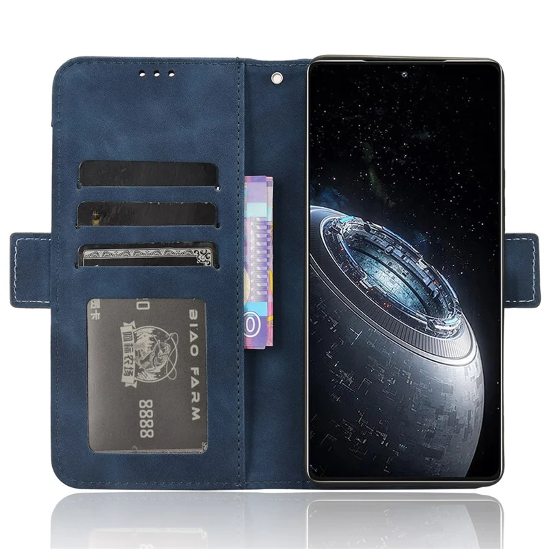 Для Infinix GT 20 Pro 5G / X6871 Чехол Несколько слотов для карт Кожаный бумажник Чехол для телефона - Синий