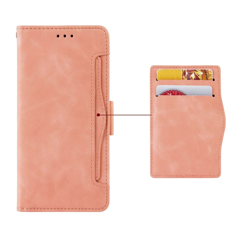 For Infinix GT 20 Pro 5G / X6871 Case Multiple Card Slots Leather Wallet Phone Cover - Pink