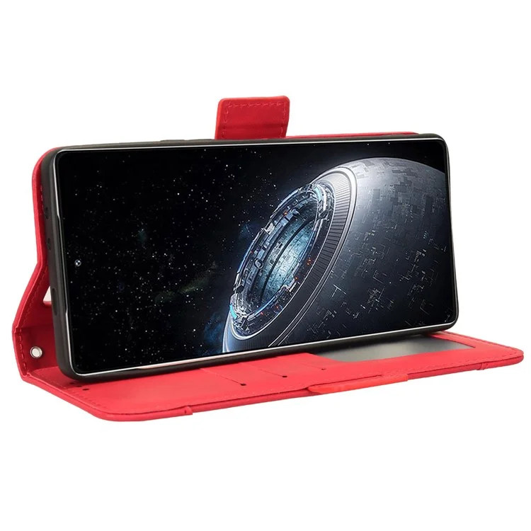 For Infinix GT 20 Pro 5G / X6871 Case Multiple Card Slots Leather Wallet Phone Cover - Red