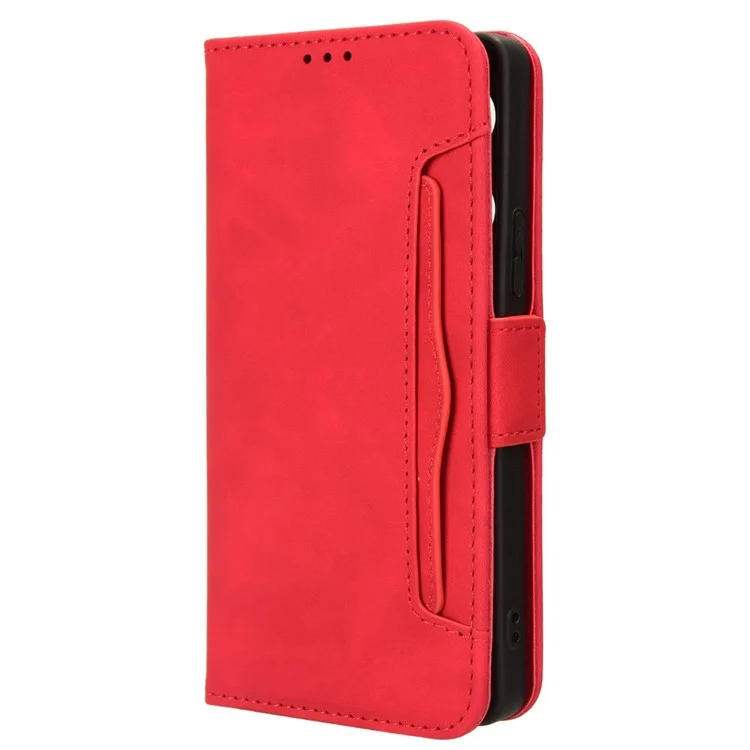 For Infinix GT 20 Pro 5G / X6871 Case Multiple Card Slots Leather Wallet Phone Cover - Red