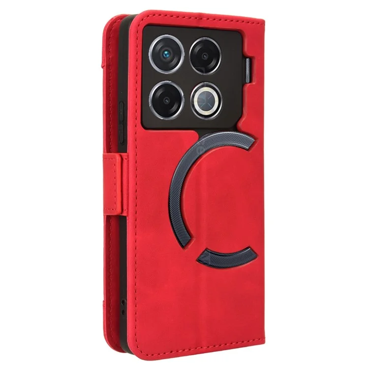 For Infinix GT 20 Pro 5G / X6871 Case Multiple Card Slots Leather Wallet Phone Cover - Red