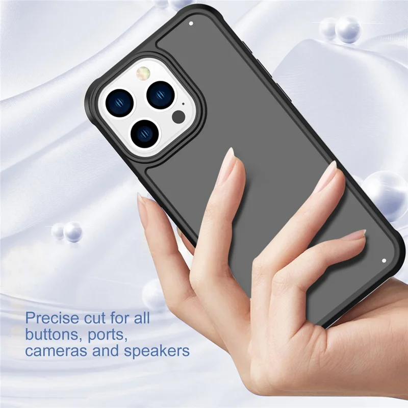 GW20 For iPhone 14 Pro Max Matte Case TPU+PC Slim Back Cover Wholesale Cell Phone Accessories - Black