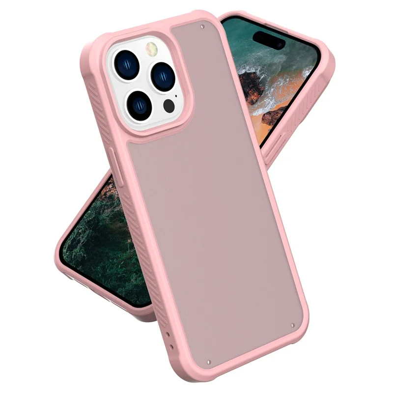 GW20 For iPhone 14 Pro Max Matte Case TPU+PC Slim Back Cover Wholesale Cell Phone Accessories - Light Pink