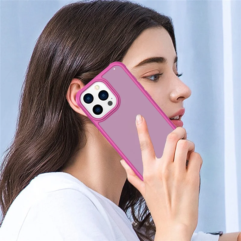 GW20 For iPhone 14 Pro Max Matte Case TPU+PC Slim Back Cover Wholesale Cell Phone Accessories - Rose