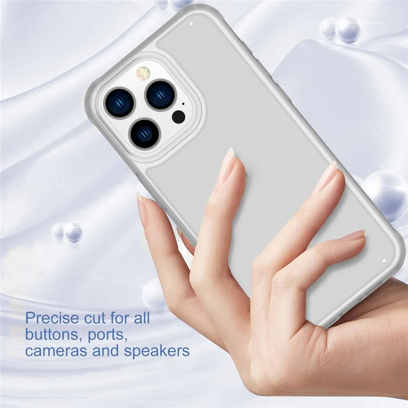 GW20 For iPhone 14 Pro Max Matte Case TPU+PC Slim Back Cover Wholesale Cell Phone Accessories - Transparent