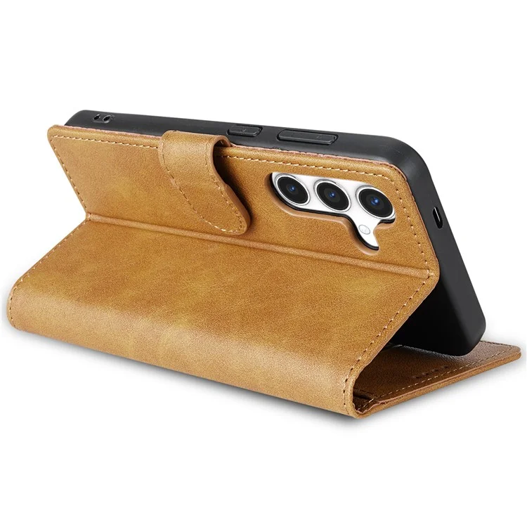N.BEKUS CSJ-001 Für Samsung Galaxy A05s 4G Wallet Case Schützende Lederhülle - Braun