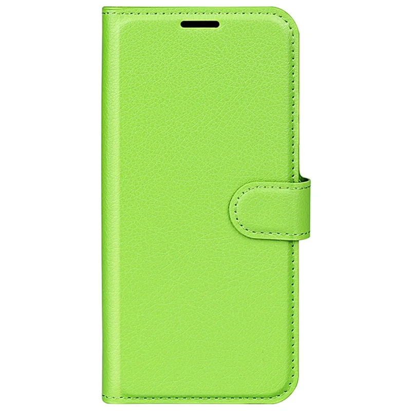 For iPhone 16 Pro Max Wallet Case Litchi Texture Phone Leather Cover - Green