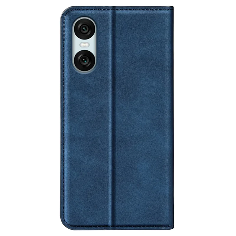 For Sony Xperia 10 VI Wallet Case PU Leather Folio Flip Phone Cover Mobile Accessories   - Blue