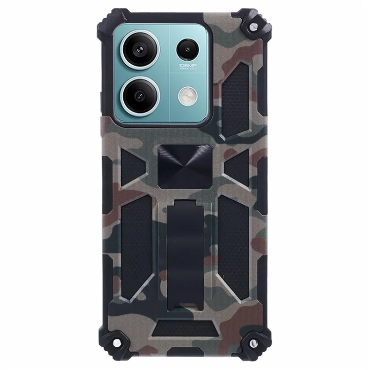For Xiaomi Redmi Note 13 5G Case PC+TPU Camouflage Military Grade Phone Cover - Army Green