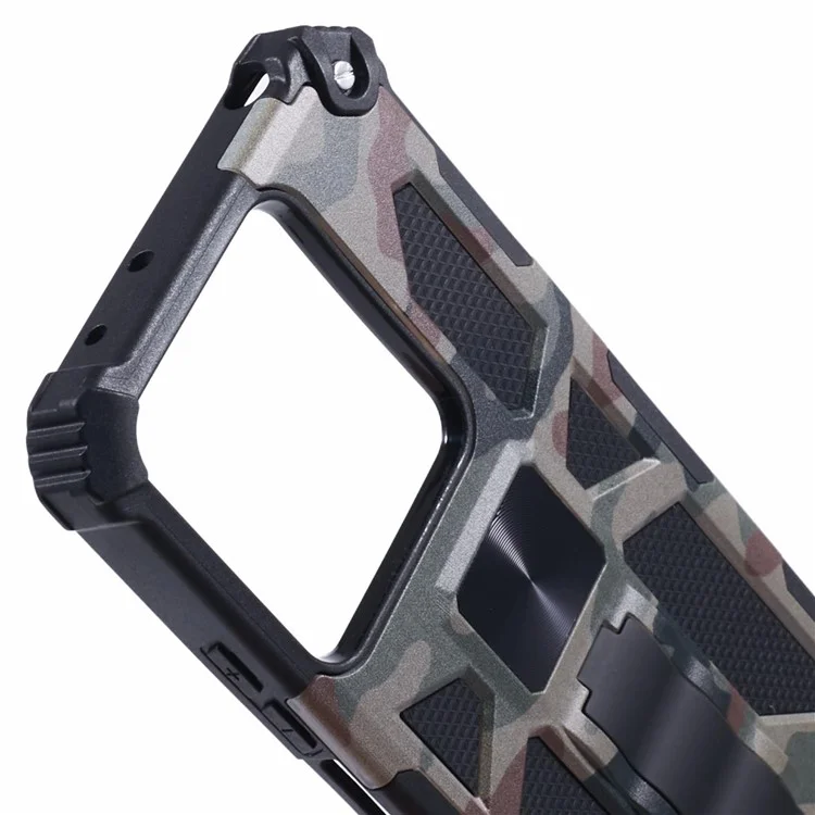 For Xiaomi Redmi Note 13 5G Case PC+TPU Camouflage Military Grade Phone Cover - Army Green