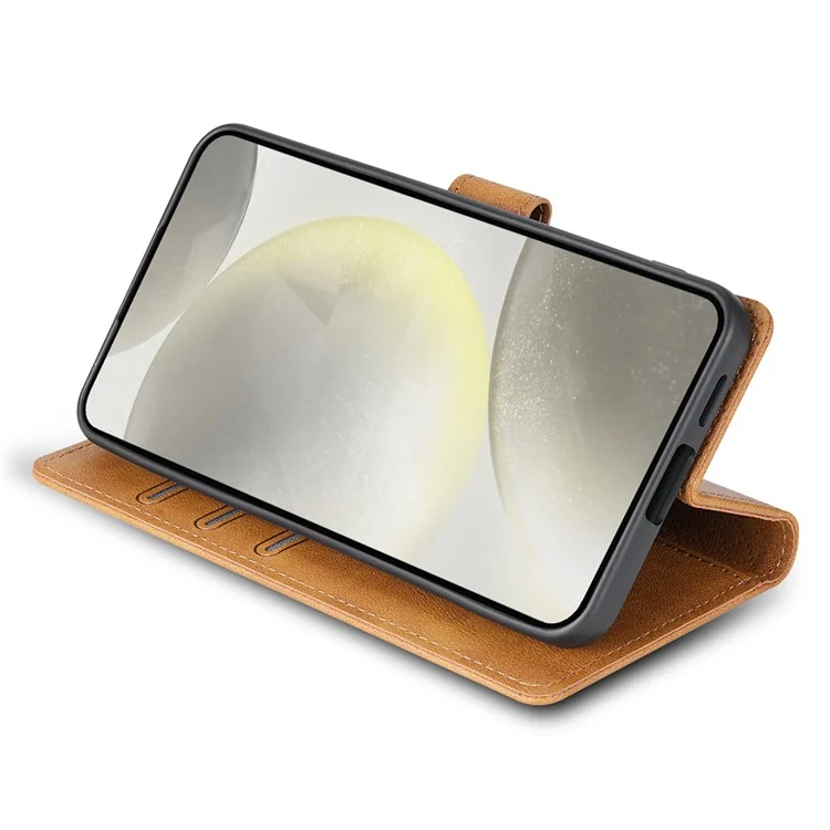 N.BEKUS CSJ-001 Per Samsung Galaxy A14 4G / 5G Custodia in pelle con portafoglio a libro Flip Cover - Marrone