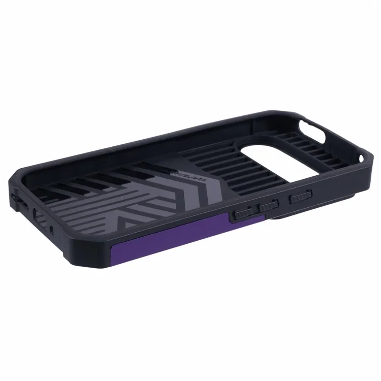 Per Google Pixel 9 / Pixel 9 Pro Custodia Porta Carte PC+TPU Supporto Telefono con Protezione Lente - Viola
