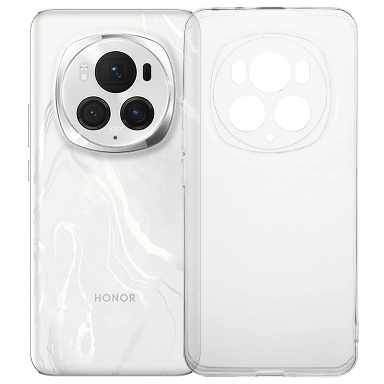 Para Honor Magic6 Pro 5G Funda Libre de Marcas de Agua Cubierta de Teléfono Claro TPU Superficie Brillante 