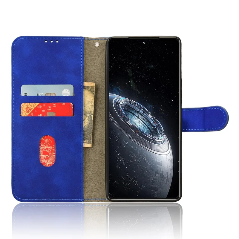 For Infinix GT 20 Pro 5G Case Skin-Feel Leather Phone Cover - Blue