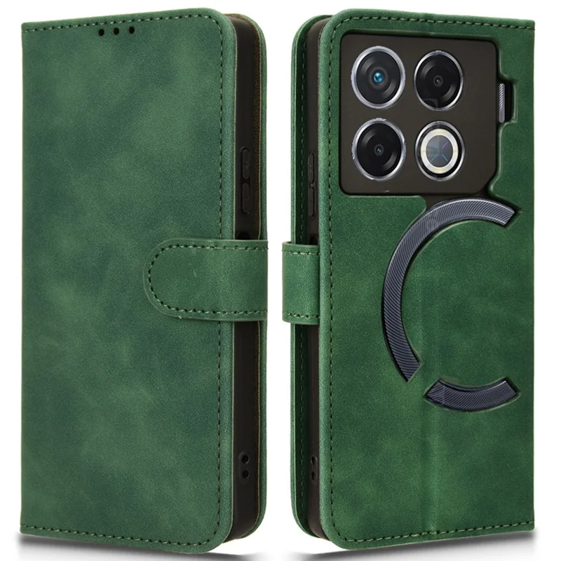 For Infinix GT 20 Pro 5G Case Skin-Feel Leather Phone Cover - Green