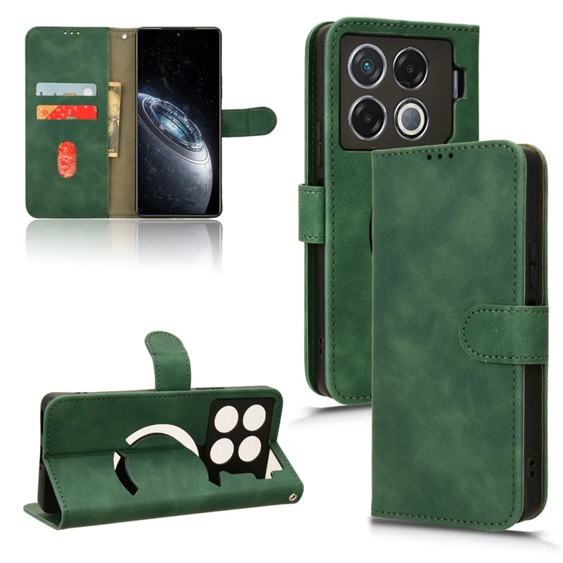 For Infinix GT 20 Pro 5G Case Skin-Feel Leather Phone Cover - Green