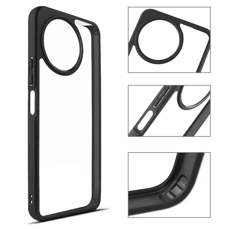 For vivo Y38 5G Case PC+TPU Transparent Protective Phone Cover