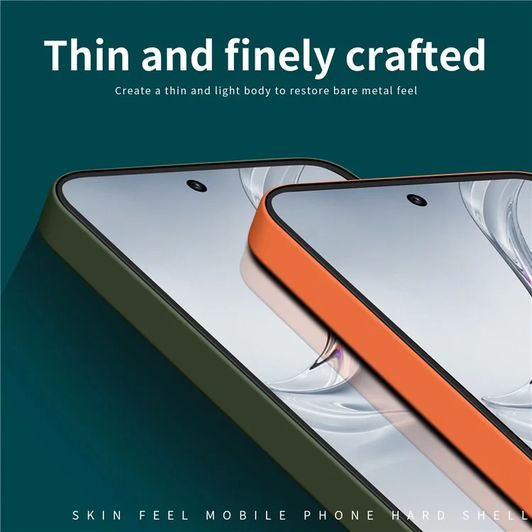MOFI JK Qin Series Para Oppo K12 / OnePlus Nord CE4 5G Capa TPU+Acrílico Capa Traseira do Telefone - Laranja