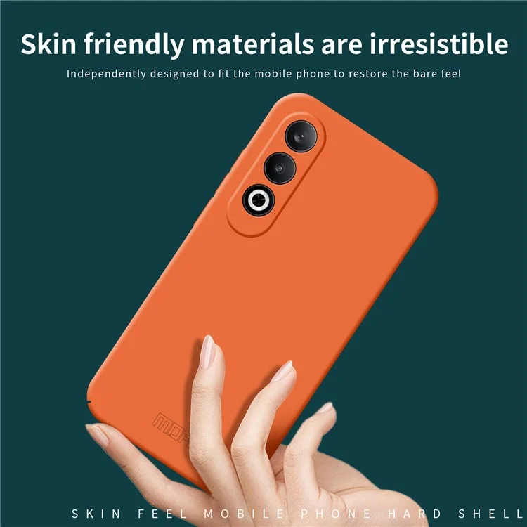 MOFI JK Qin Series Para Oppo K12 / OnePlus Nord CE4 5G Capa TPU+Acrílico Capa Traseira do Telefone - Laranja