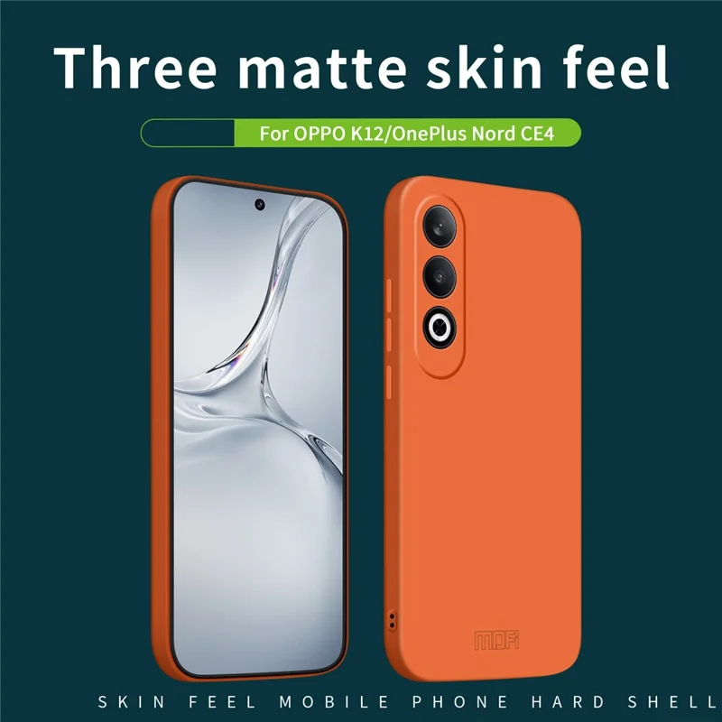 MOFI JK Qin-Serie für Oppo K12 / OnePlus Nord CE4 5G-Hülle, TPU+Acryl-Rückabdeckung - Schwarz
