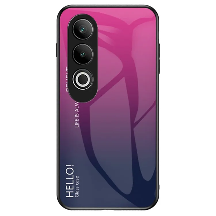Para OnePlus Nord CE4 5G Case Tempered Glass Gradient Color Phone Cover - Gradient Rose