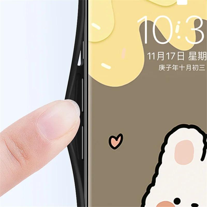 For Motorola Moto G24 Power Case Animal Print Pattern Tempered Glass Protective Cover - Bubble Dog