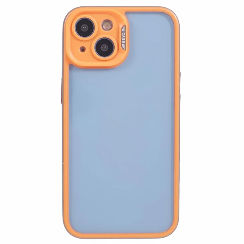 For iPhone 13 / 14 Protective Case Shockproof TPU+Acrylic Cell Phone Cover - Orange