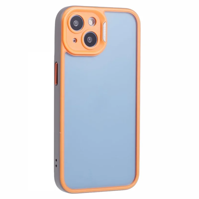 For iPhone 13 / 14 Protective Case Shockproof TPU+Acrylic Cell Phone Cover - Orange