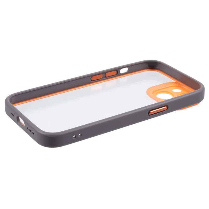 For iPhone 13 / 14 Protective Case Shockproof TPU+Acrylic Cell Phone Cover - Orange