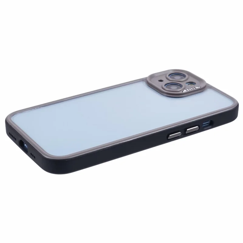 For iPhone 13 / 14 Protective Case Shockproof TPU+Acrylic Cell Phone Cover - Titanium Grey