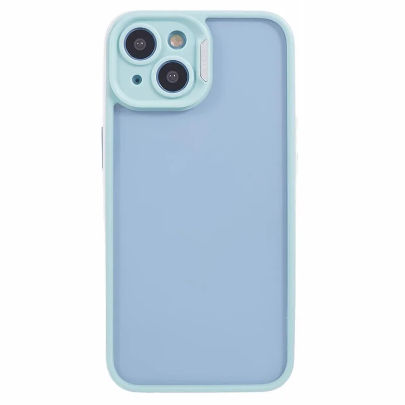 For iPhone 13 / 14 Protective Case Shockproof TPU+Acrylic Cell Phone Cover - Baby Blue