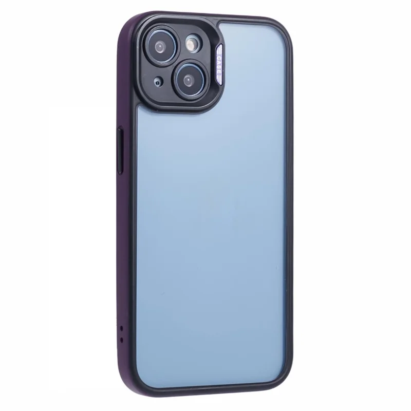 Защитный чехол для iPhone 13 / 14, ударопрочный TPU+Акриловый чехол для телефона - Темно-фиолетовый