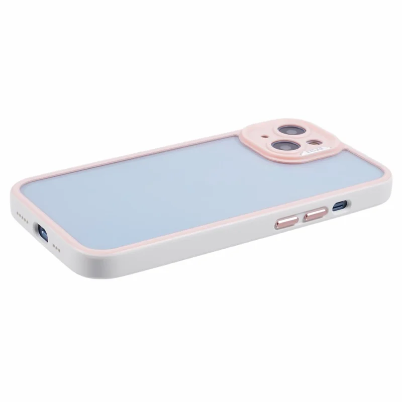 For iPhone 13 / 14 Protective Case Shockproof TPU+Acrylic Cell Phone Cover - Pink